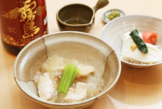 2度美味しい 「鳥と大根スープ煮」からの「冷麺風そうめん」