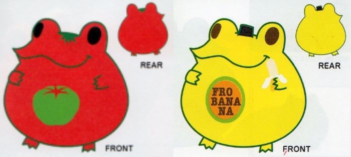左・トマト・フロッグ／右・バナナ・フロッグ（Ｃ）BANDAI