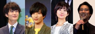 今年に入り2作の映画撮影で豪華俳優陣〈左から岡田将生（31）、志尊淳（26）、木村文乃（32）、堤真一（56）〉や一流監督、スタッフと触れ合った平手／（C）日刊ゲンダイ