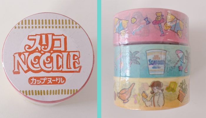 【カップヌードル】マスキングテープ3巻セット ¥330／（写真:canちゃん）