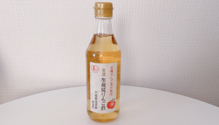 内堀醸造 美濃 有機純りんご酢 360ml ¥515（写真:canちゃん）
