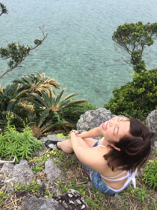 沖縄は楽しかったんだけどね （写真:林知佳）