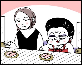 回転ずしは日本の食文化。ルールを守っておいしく食べたいですよね（漫画:腹肉ツヤ子）