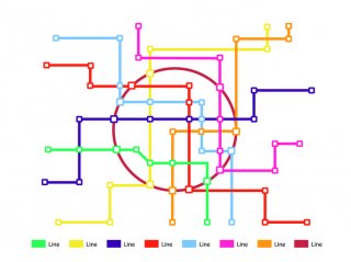 路線図もカラフルなんです（写真:iStock）