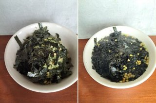 ごはんが見えないほどてんこ盛りの海苔！ お茶碗ではなく丼で。幸せすぎる…（C）コクハク