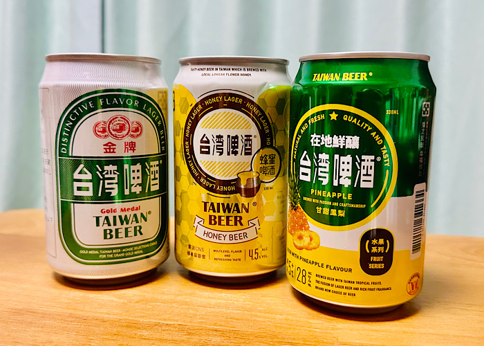 筆者オススメの台湾ビールたち（写真・うーか）