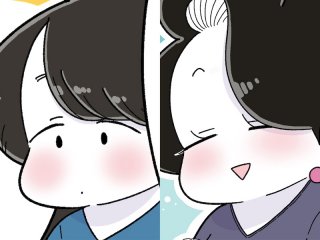 左からモジョ子、コミ（漫画:おくげちゃん）