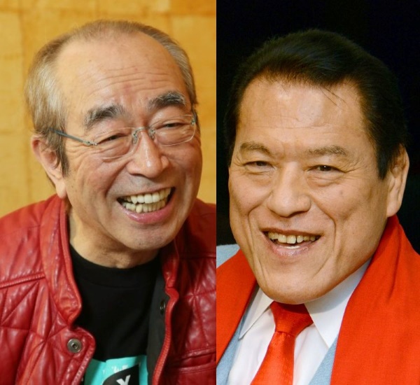 志村けんさんとアントニオ猪木さん（Ｃ）日刊ゲンダイ