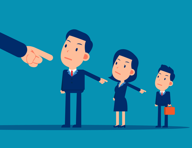 責任のなすりつけ（写真:iStock）