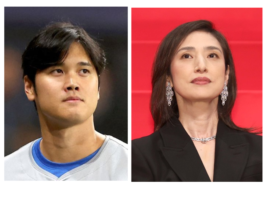大谷翔平と天海祐希（C）コクハク