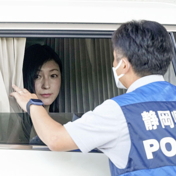 実況見分に応じる広末（Ｃ）共同通信社