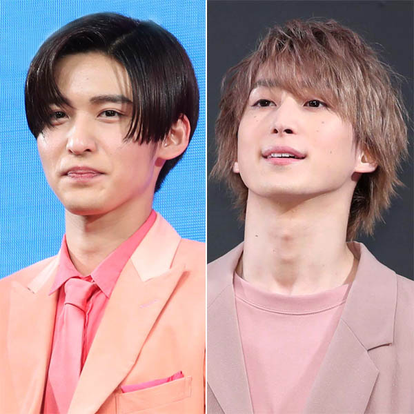 目黒蓮（左）と佐久間大介（Ｃ）日刊ゲンダイ