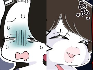 （左からコミ、マキさん）（漫画:おくげちゃん）