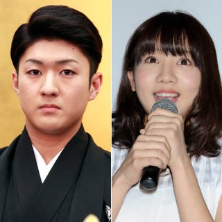 中村橋之助（左）と能條愛未（Ｃ）日刊ゲンダイ