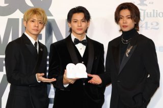 岸優太、平野紫耀、神宮寺勇太／Number_i （C）日刊ゲンダイ