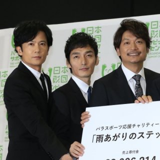 「新しい地図」の稲垣吾郎、草彅剛、香取慎吾（Ｃ）日刊ゲンダイ