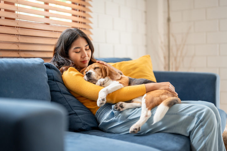 犬と寝てるだけじゃないの？（写真:iStock）